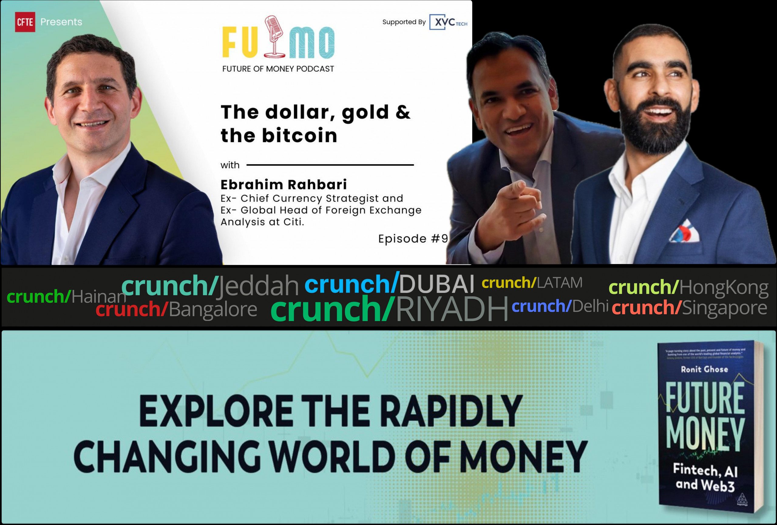 由Ronit Ghose和Gaurav Dhar嘉宾Ebrahim Rahbari主持的未来货币播客-美元黄金和比特币v2